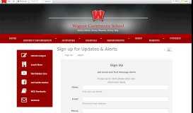 
							         Sign up for Updates & Alerts - Wagner Community School								  
							    