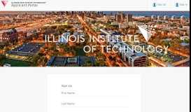 
							         Sign Up - Illinois Institute of Technology								  
							    