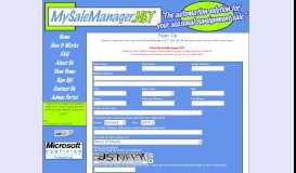 
							         Sign Up! - MySaleManager.NET - Software Solutions For Seasonal ...								  
							    
