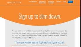 
							         Sign Up - Naturally Slim								  
							    