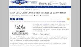 
							         Sign Up & Start Saving with this Rue La La Invitation – We Rock Your ...								  
							    