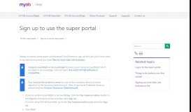 
							         Sign up to use the super portal - MYOB Help Centre								  
							    