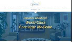
							         Signature Healthcare: Concierge Medicine | Concierge Healthcare ...								  
							    