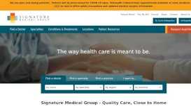 
							         Signature Medical Group: Best Doctors in St. Louis and Kansas City								  
							    