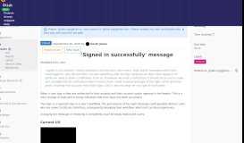 
							         'Signed in successfully' message (#24982) · Issues · GitLab ...								  
							    