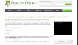 
							         Signing Online: Online ASL Classes | Learn Sign Language ...								  
							    