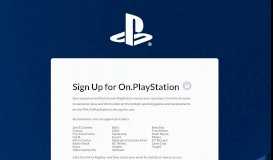 
							         SignUp and Login Instructions: On.PlayStation Zunos								  
							    