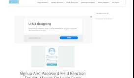
							         Signup and Password Field Reaction for Yeti Mascot on Login ...								  
							    
