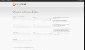 
							         Signup - Sitecore Profile								  
							    