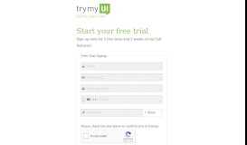 
							         Signup - Website Usability Testing | User Testing by TryMyUI								  
							    