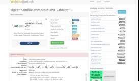 
							         Sigvaris-online : SIGVARIS Dealer Portal Website stats and valuation								  
							    