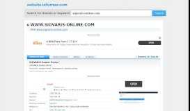 
							         sigvaris-online.com at WI. SIGVARIS Dealer Portal - Website Informer								  
							    