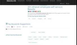 
							         Sih intranet employee self service Results For Websites Listing								  
							    