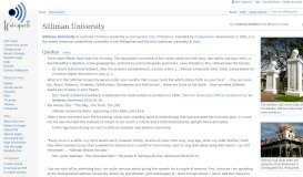 
							         Silliman University - Wikiquote								  
							    