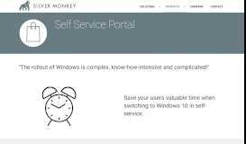 
							         Silver Monkey Self Service Portal								  
							    