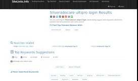 
							         Silveradocare ultipro login Results For Websites Listing								  
							    