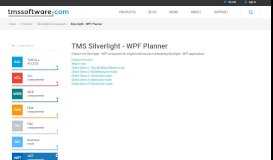 
							         Silverlight - WPF Components for Visual ... - TMS Software								  
							    