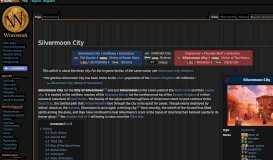 
							         Silvermoon City - Wowpedia - Your wiki guide to the World of Warcraft								  
							    