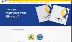 
							         SIM Registration - MPT Myanmar | Moving Myanmar Forward								  
							    
