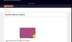 
							         Simba Games Casino - Claim Your 25 Spins Welcome Bonus ...								  
							    