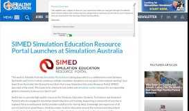 
							         SIMED Simulation Education Resource Portal Launches at Simulation ...								  
							    