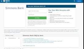 
							         Simmons Bank | Make Your Credit Card Payment Online ...								  
							    