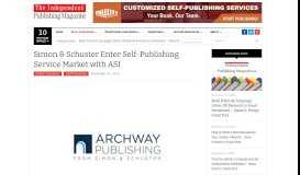 
							         Simon & Schuster Take The Self-Publishing Train – Mind The Step ...								  
							    