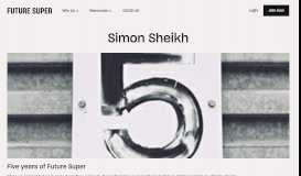 
							         Simon Sheikh | Future Super blog author								  
							    