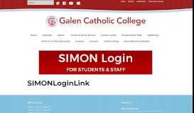 
							         SIMONLoginLink - Galen Catholic College								  
							    