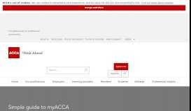 
							         Simple guide to myACCA | ACCA Global								  
							    