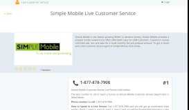 
							         Simple Mobile Live Customer Service Live Customer Service Person								  
							    