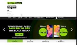 
							         Simple Mobile: Unlimited Mobile, No Contract Cell Phone Plans								  
							    