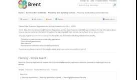 
							         Simple Search - Brent Council								  
							    