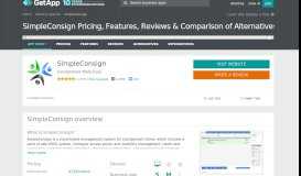 
							         SimpleConsign, web based Pricing, Features, Reviews & Comparison ...								  
							    