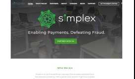 
							         Simplex - Enabling Payments, Defeating Fraud								  
							    