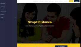 
							         Simpli Distance: Distance Learning portal for PAN India courses								  
							    