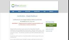 
							         Simply Healthcare - Certification - Bishop Marketing Agency								  
							    