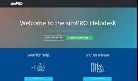 
							         simPRO Helpdesk								  
							    