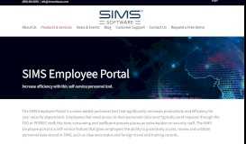 
							         SIMS Employee Portal - Sims Software								  
							    
