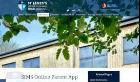 
							         SIMS Online Parent App - St James's Church of England High School								  
							    