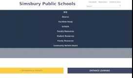 
							         Simsbury Public Schools: Home								  
							    