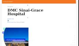 
							         Sinai-Grace Hospital - Detroit Medical Center, DMC								  
							    