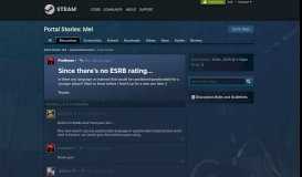
							         Since there's no ESRB rating... :: Portal Stories: Mel General Discussions								  
							    