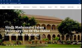 
							         Sindh Madressatul Islam University								  
							    