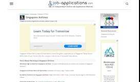 
							         Singapore Airlines Application, Jobs & Careers Online								  
							    