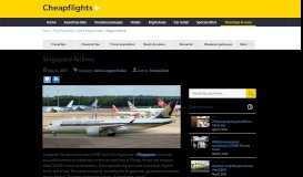 
							         Singapore Airlines Flights - Useful Information for Flying with ...								  
							    