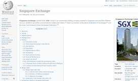 
							         Singapore Exchange - Wikipedia								  
							    