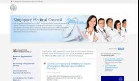 
							         Singapore Medical Council - Healthcare Professionals								  
							    