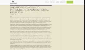 
							         Singapore schools to introduce e-learning portal from 2018 | owl ...								  
							    