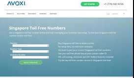
							         Singapore Toll Free Numbers | Get a Singapore 1800 Number Today								  
							    